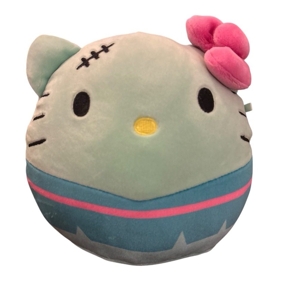 Squishmallow Kellytoy Plush 8" Frankenstein Hello Kitty Sanrio‎ Halloween